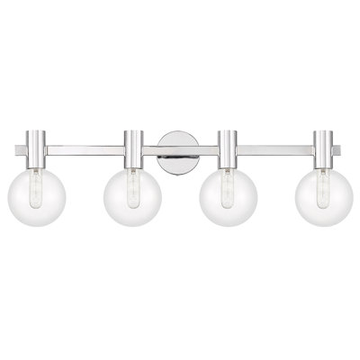  Éclairage pour meuble-lavabo de salle de bain 2 lumières Wright en chrome