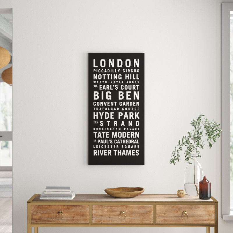 Tram Scrolls - Wrapped Canvas Print, 102cm H x 51cm W x 3.8cm D
