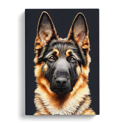 CAN-V0523-1069X German Shepherd Portrait Vol.3 - Wrapped Canvas Print