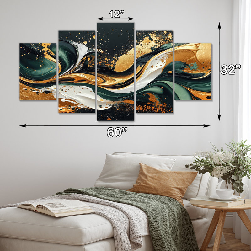 Chagford - encre liquide abstraite, art mural moderne