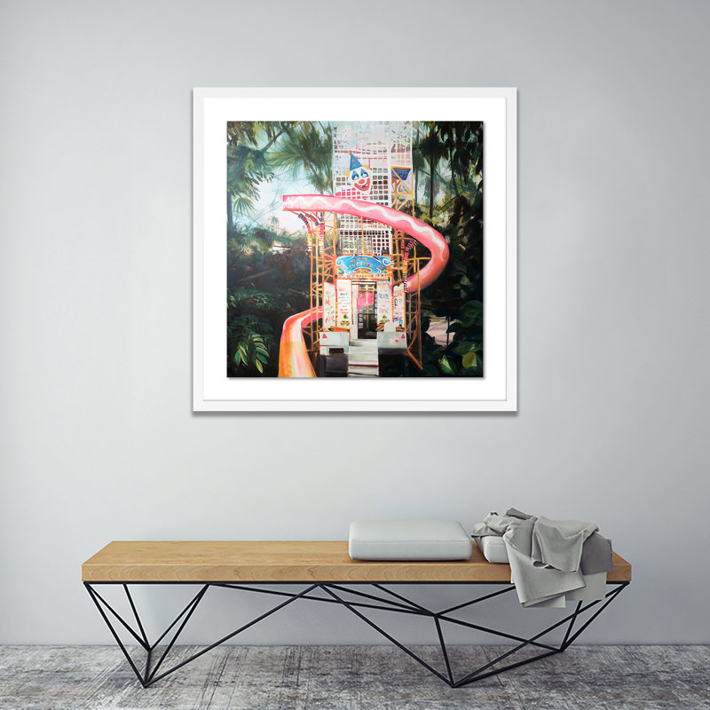 On Second Thought Print by Julie Moss, 24" H x 24" W x 1.5" D, White