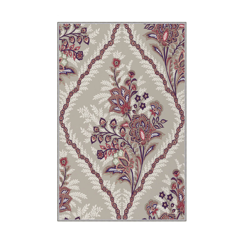 Premium Hall Carpet (3.3 x 6.6 ft), 100% Polyester, 0.4 in Pile Height | Antibacterial, Non-Slip PVC Dot Underside | Machine Washable, 3D Digital Printing | Ideal for Living Room, Bedroom, and Entryway Decor