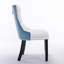 Ensemble 2 pièces de chaises de salle à manger rembourrées haut de gamme et chaises d'appoint