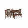 Valletta 6 - Person Solid Wood Top Four Leg Dining Set