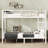 Metal Full XL Over Full XL Bunk Bed for Teens and Adults, Space-Saving, Noise-Reduced, No Box Spring Needed
