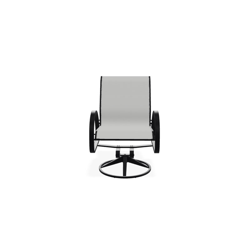 Aruba 1 Outdoor Dining Armchair, Textured Black, Yellow 43D
