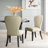 Gasport 21.75" Wide Rustic Leather Like Fabric Upholstered Dining Chairs-573897639