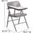 Ralph Premium Steel Folding Chair With Right-Handed Tablet Arm - Space-Saving Design