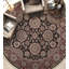 Tapis beige et rouge noué à la main de haute qualité