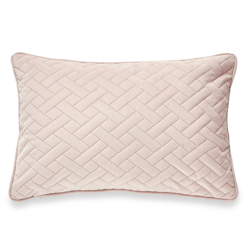 Oreiller réversible LOS AGENLES, Plumes, Rose, H 18 po x l 18 po