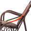 Chaise berçante tissée en rotin