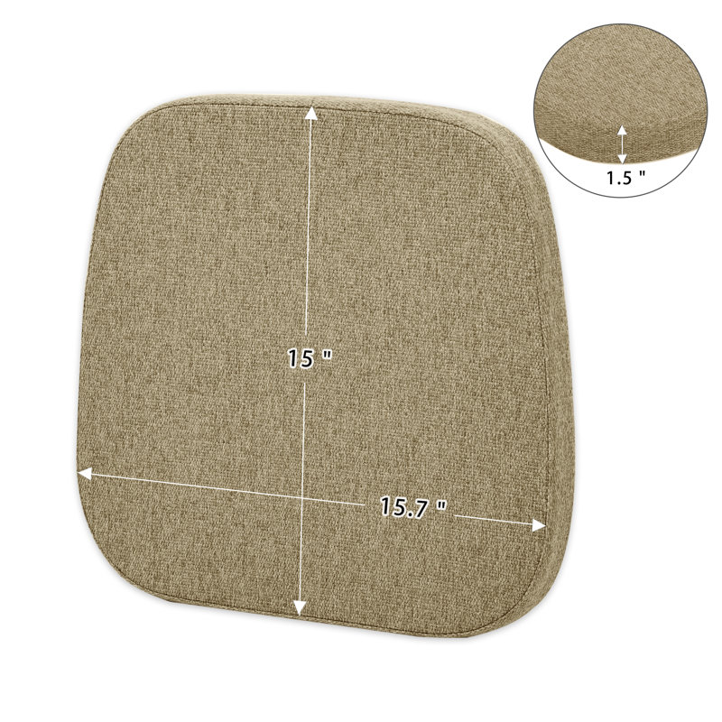 Kitchen Chair Cushions For Dining Chairs, Linen