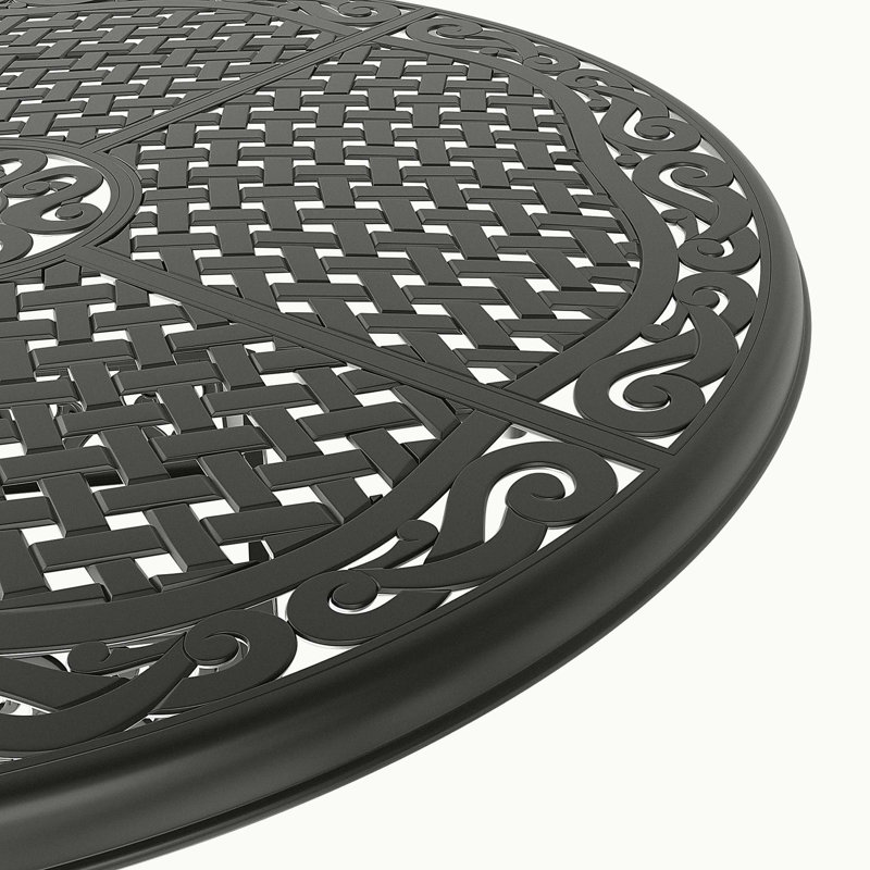 Ensemble 5 pièces de meubles de patio en aluminium coulé avec coussins, chaise