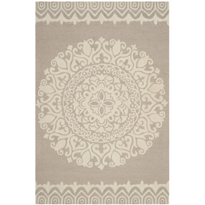 Overturf Hand Tufted Wool Floral Rug