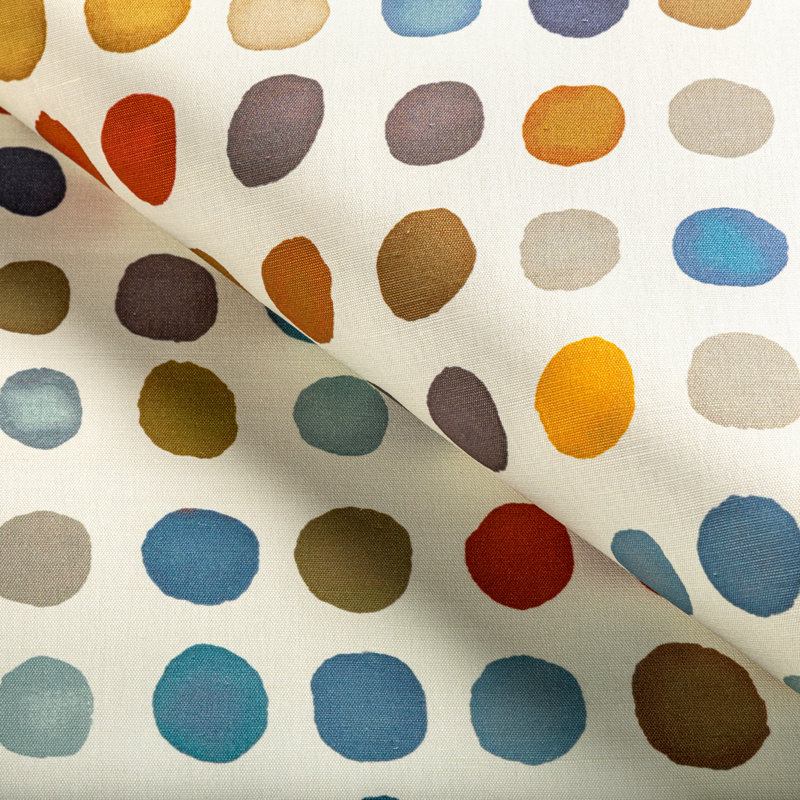 Rhapsody Twister Print Fabric, Sky/Tang
