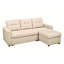 Lit convertible beige, canapé modulaire en forme de L pour le salon, canapé-lit à 3 places, chambres à coucher
