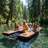 5'x 8' Non-Slip Inflatable Floating EVA Dock Mat Floats with Towing Rope and Storage Bag-127327964