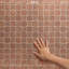 Sentier Des Cotto Star avec croix 11-7 / 8 po X 11-7 / 8 po Carreau de mosaïque en porcelaine