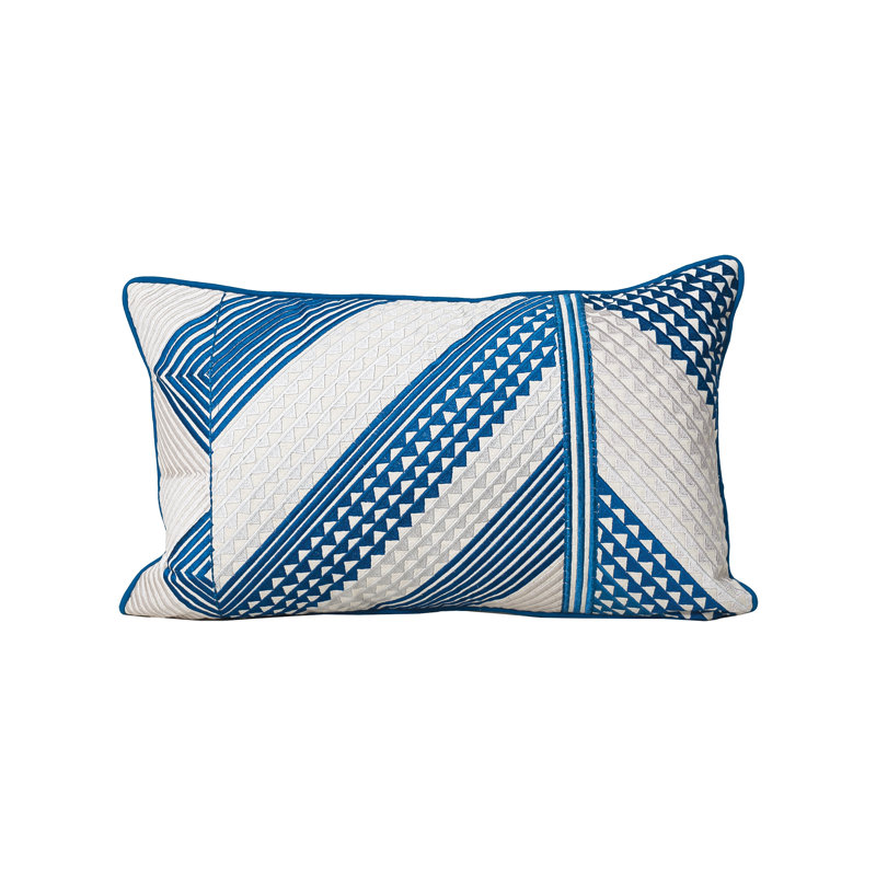 Niles Embroidered Throw Pillow