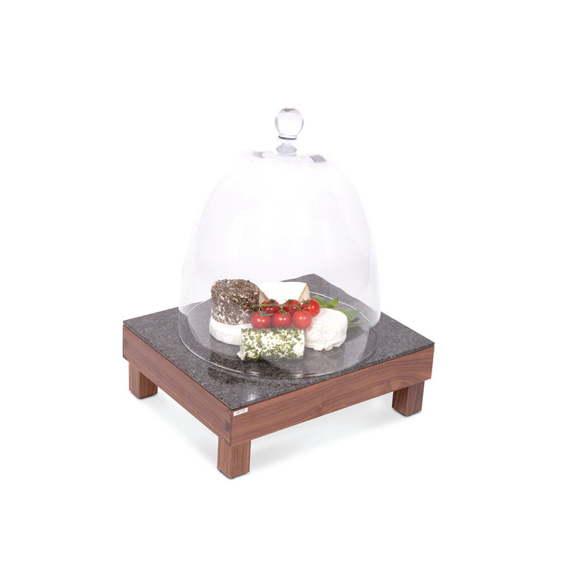 Ze' Pe 11" Chilled Serving Tray, Black