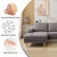 2-Piece 90" Upholstered L-Shaped Chenille Corner Sofa -222493330