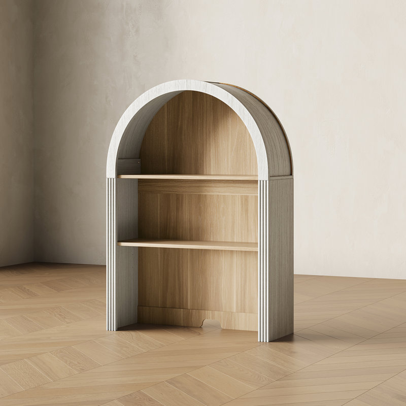 Armoire haute haute arquée, blanc, Blanc
