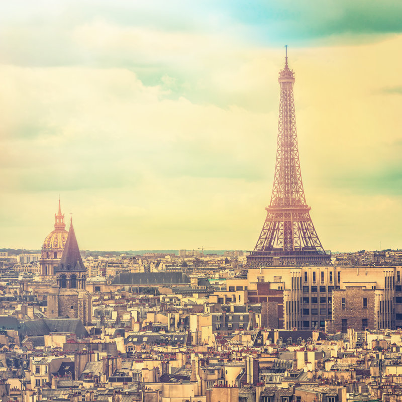 " Eiffel Tower " by Marchello74, 12" H x 12" W  