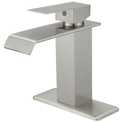 1 Single-handle Bathroom Faucet with Drain Assembly