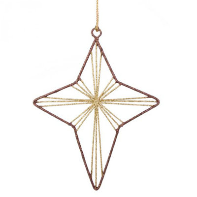 14cm Metal Holiday Shaped Ornament