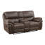 Ensemble de canapé de salon moelleux 2 pièces avec canapé inclinable et causeuse en microfibre-246957337