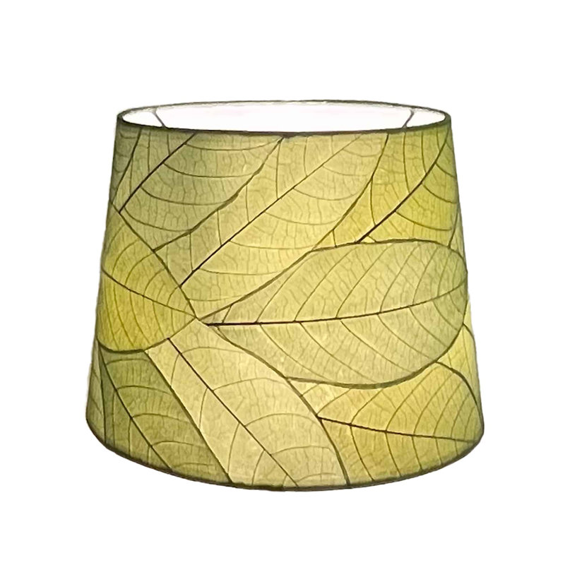 Real Cocoa Leaves Drum Lamp Shade, 9" H x 12" W x 12" D