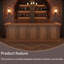 Comptoir de bar classique rétro - idéal pour les bars, les bars, les bars et les espaces de divertissement commerciaux-125094602