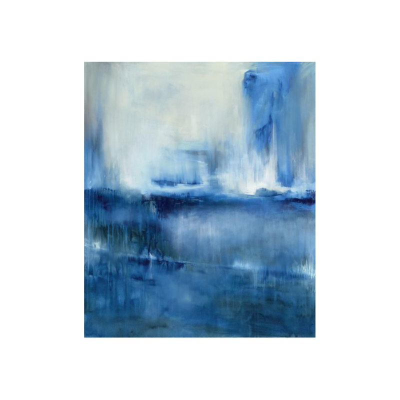 Blue Forest Painting by Samuel Kane, Outdoor, 60" H x 50" W