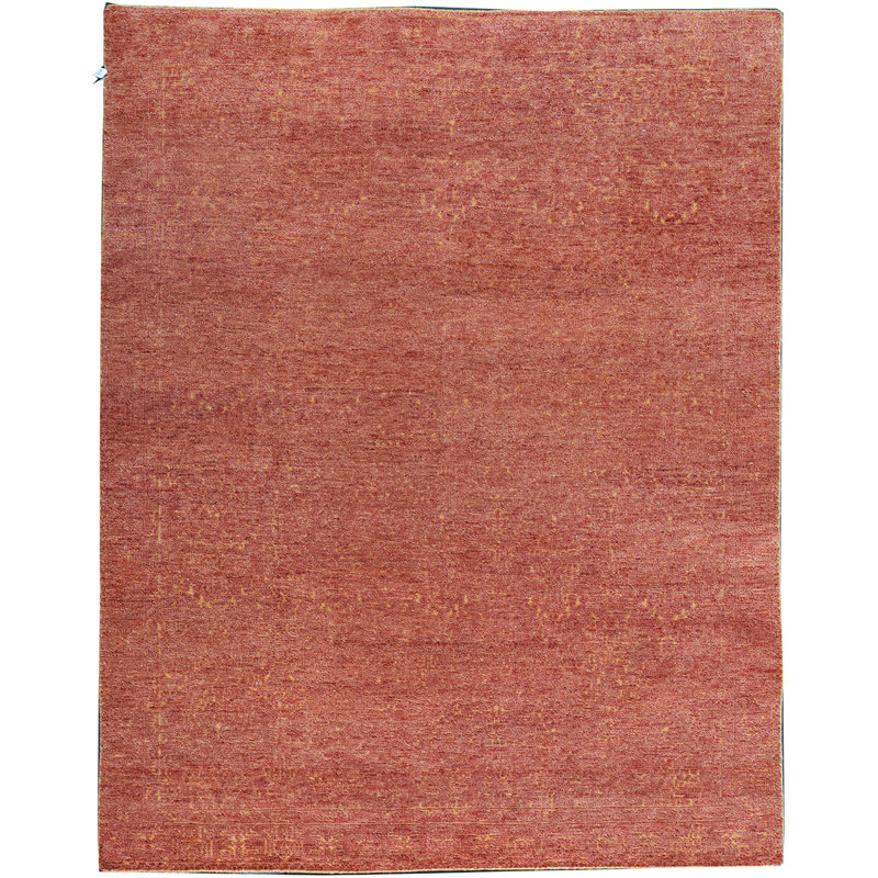 Wool Area Rug in Gold, Rectangle 8' x 10'