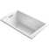 Underscore® 60" x 36" Drop-in VibrAcoustic® Bath with Bask® Heated Surface 60" x 36" Drop In or Undermount Soaking Acrylic Bathtub with Heater