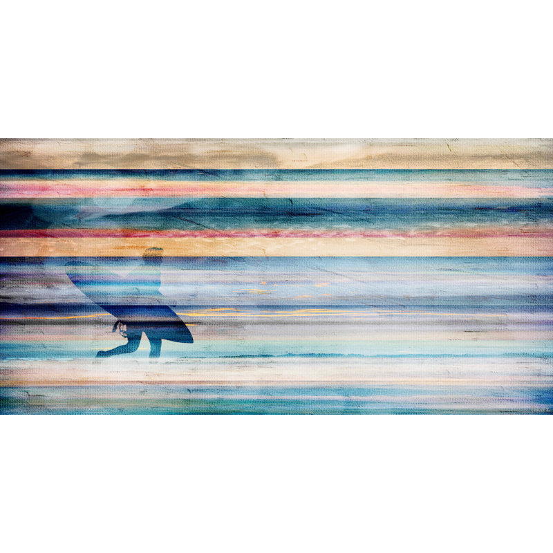«One More Time» par Elysant, reproduction d'art sur toile tendue, H 22,5 po x l 45 po x P 1,5 po