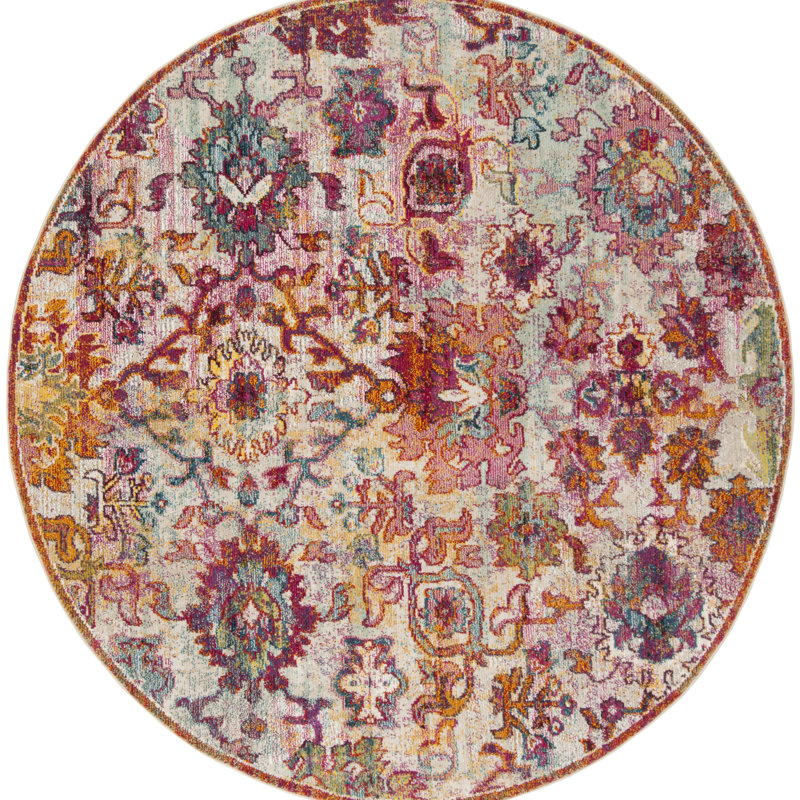 Mcintosh Savannah Performance Oriental Rug, Round 7'