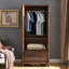 Garde-robe en bois massif rétro de style américain