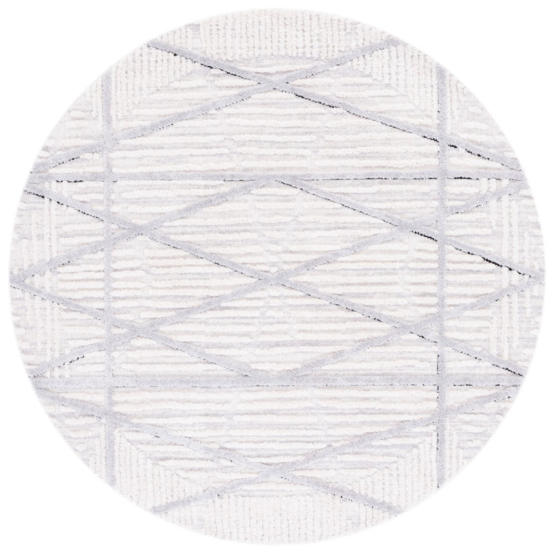 Wendland Performance Geometric Rug, Round 6'7"