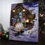 Kris Kringle Gnome 8x6 Mini Lighted Easel Back Canvas
