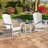 Adirondack Chairs HDPE Weather Resistant, Patio Firepit Chairs, Sturdy Outside Chairs, Lawn Chairs-1872612738