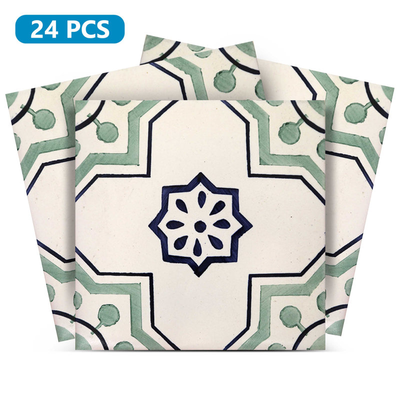 Carreau de mosaïque auto-adhésif en vinyle 5 po x 5 po
