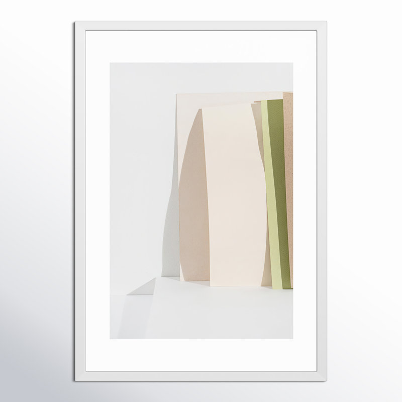 SV02206_Clean Slate As An Object 1 By Svetlana Smirnova - Framed Wall Art, White Framed, 25" H x 17.5" W x 1.25" D