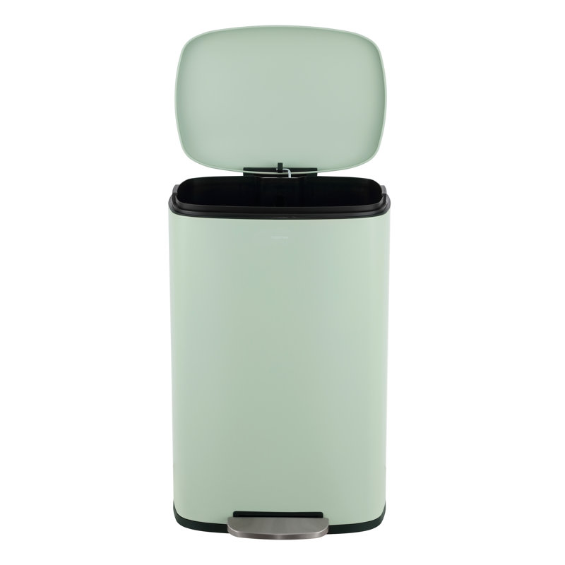 Pistachio Gelato Stainless Steel 8-Gallon Step Trash Can