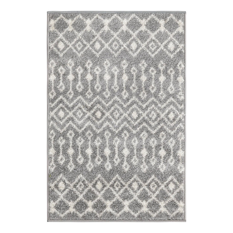 Somerville Geometric Indoor Rug, Rectangle 2' x 3'1", Gray