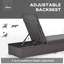 Gulfam 195cm Long Reclining Double Chaise with Cushions and Table
