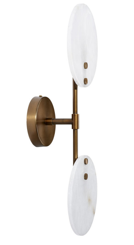 Oracle 2 - Light Armed Sconce, Antique Brass