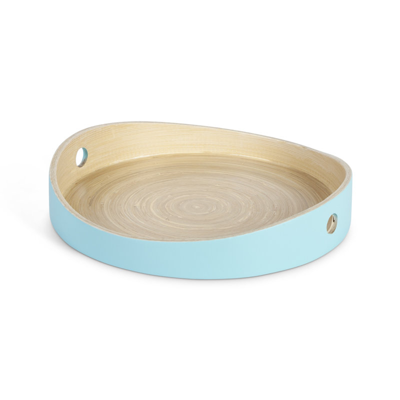 Set of 3 Nesting Bamboo Trays in Assorted Colors