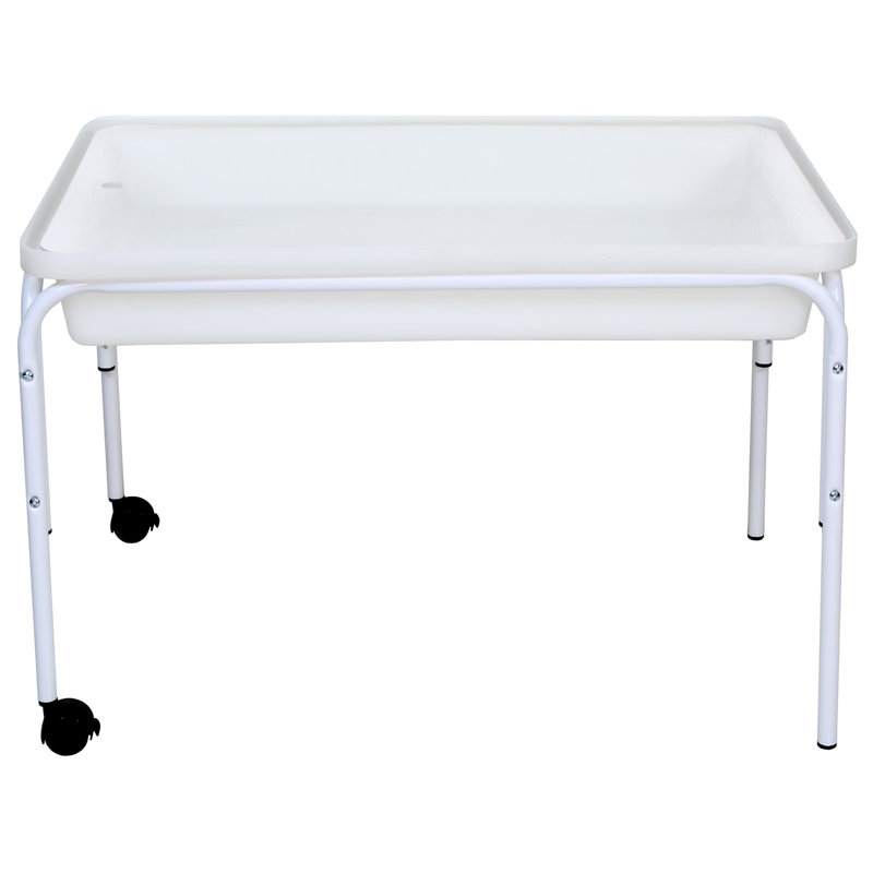 Table à sable et à eau rectangulaire en métal 36 "x 24" avec couvercle