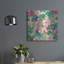 «Tropical Dream Bright On Cream 1 Teal and Gold» par Danhui Nai, art mural en métal-488192625